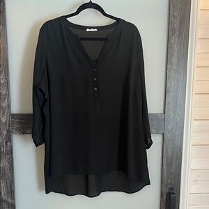 Maurices Elegant Black Blouse